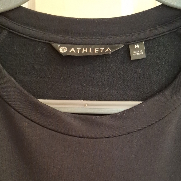 Athleta Black Crew Neck Top - Picture 2 of 3